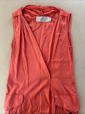 Shipley & Halmos sleeveless wrap dress